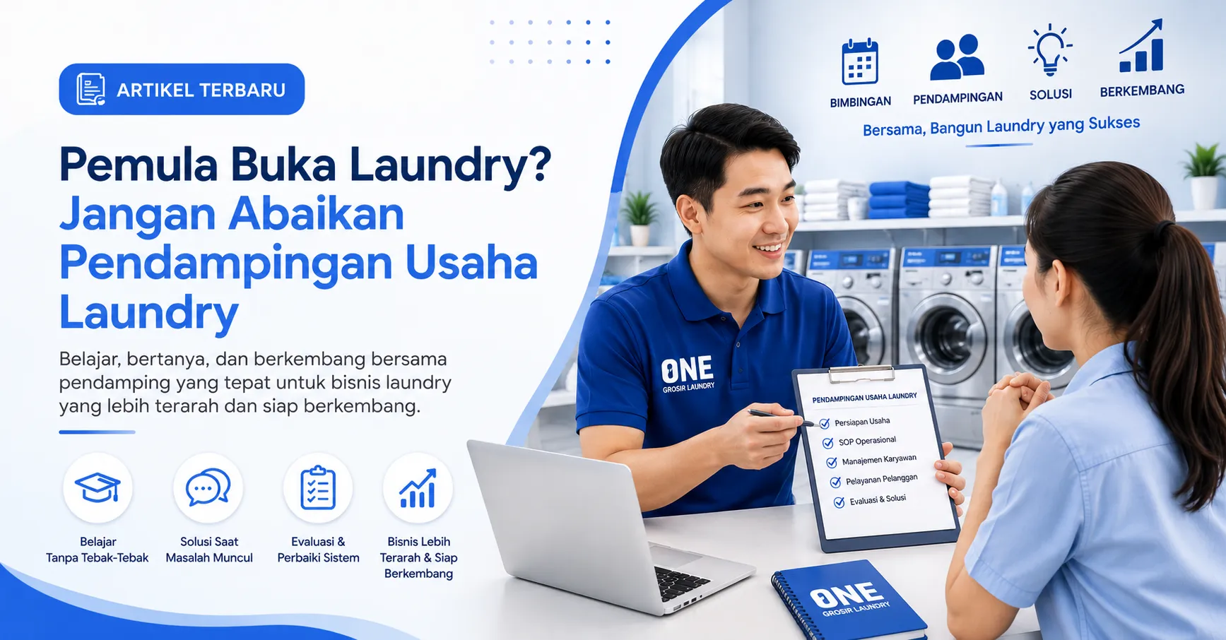 Pemula Buka Laundry? Jangan Abaikan Pendampingan Usaha Laundry
